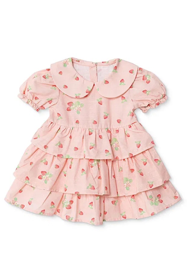 Детское платье для девочек хлопковое Hellobaby baby girl berry belle Ebebek Hello Baby, Pink Printed