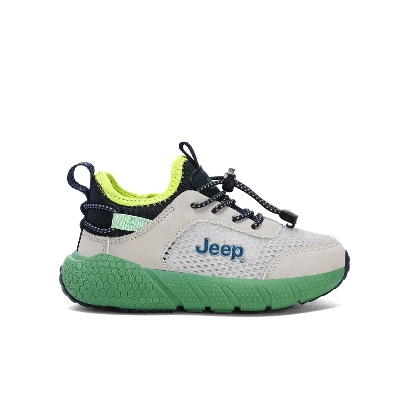 Детские кроссовки дышащие с амортизацией Jeep, Light Gray Green — фото 4