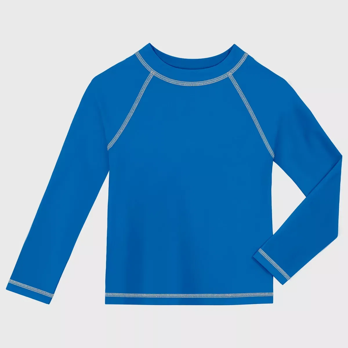 Детский рашгард с длинным рукавом UPF 50+ City Threads, Royal Blue — фото 2