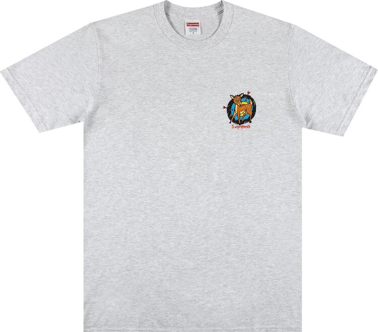 

Футболка Supreme Deer Tee 'Ash Grey', серый