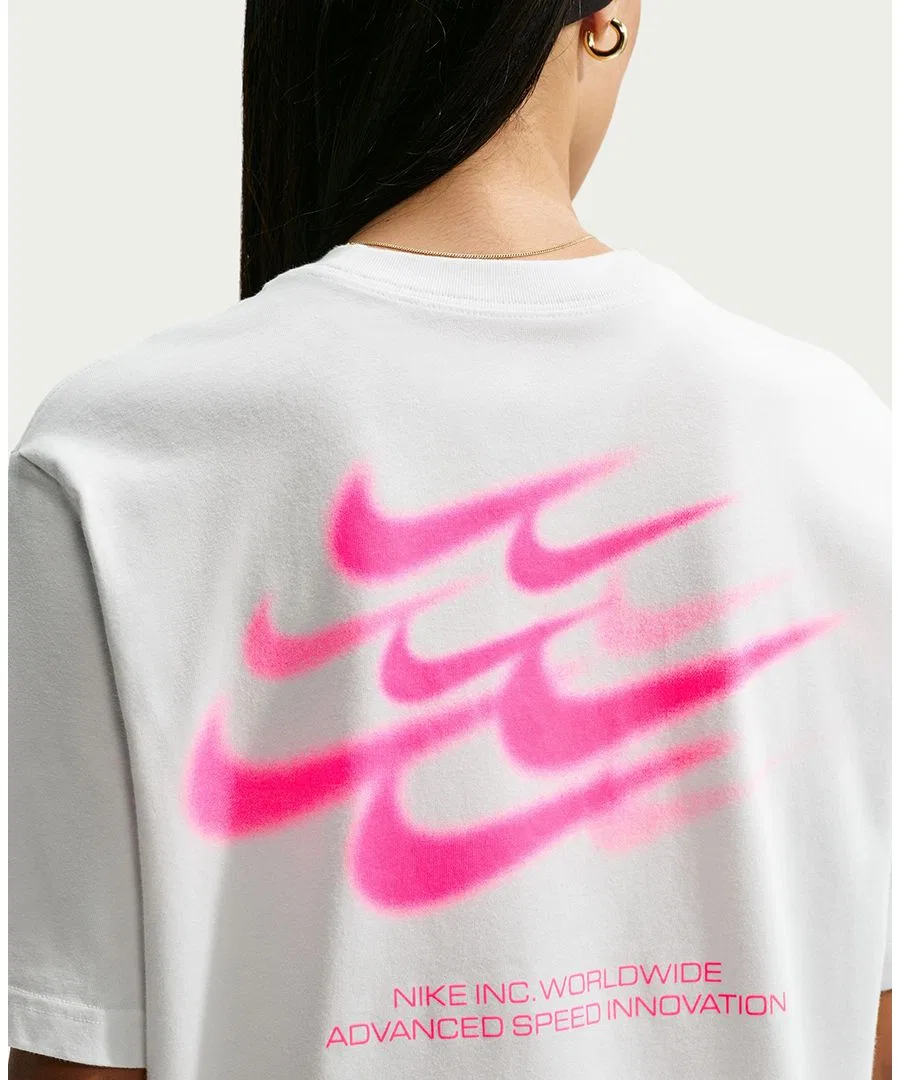 Футболка женская свободного кроя Sportswear Classic Nike, Summit White — фото 4