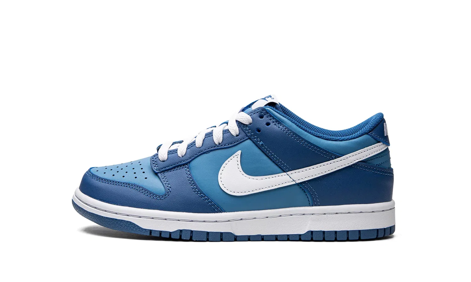 Детские кроссовки для мальчиков с кожаным верхом Dunk Low NIKE, Dark Navy Blue