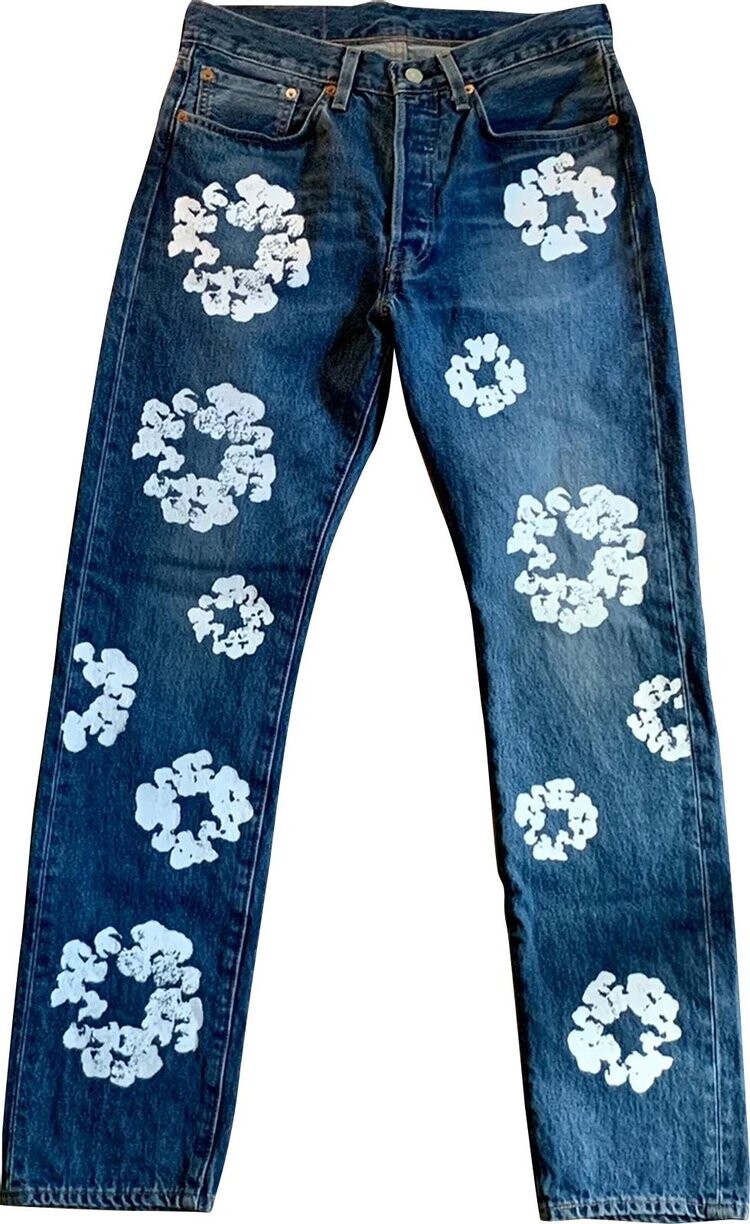 

Джинсы Levi's x Denim Tears The Cotton Wreath Jean 'Dark Wash', синий