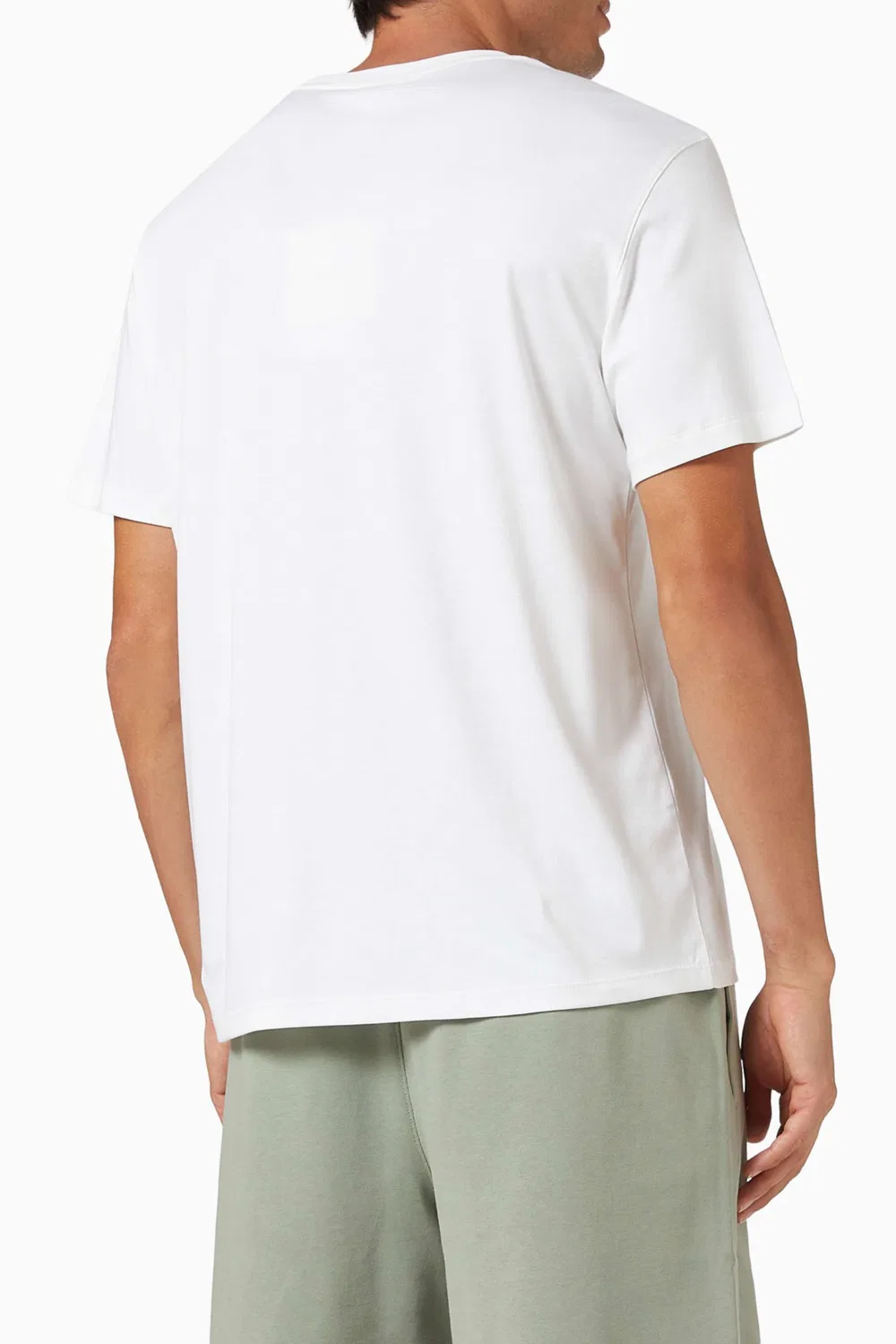 Футболка с коротким рукавом Logo Slim-fit T-shirt Calvin Klein, белый — фото 3