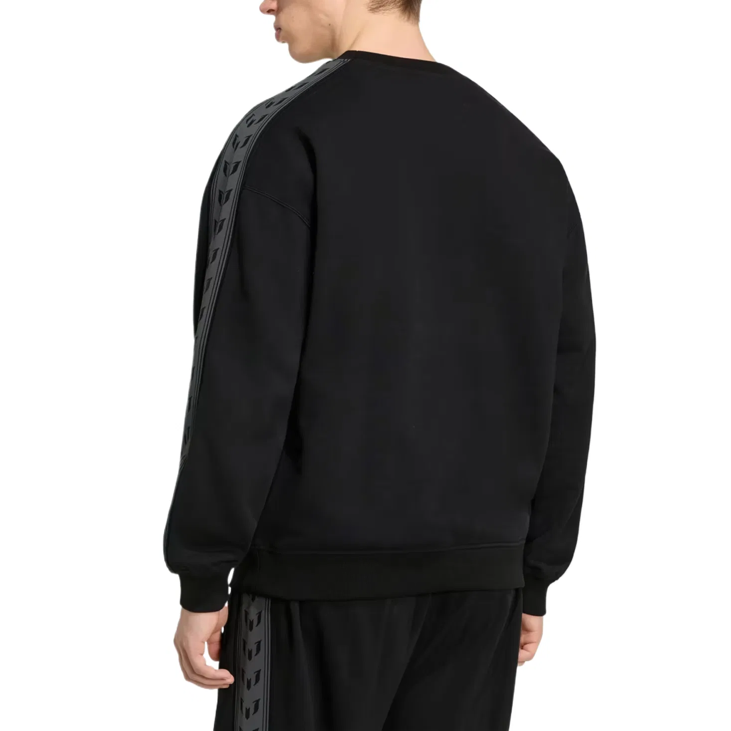 Мужской свитшот с круглым вырезом Adidas Originals, черный — фото 4