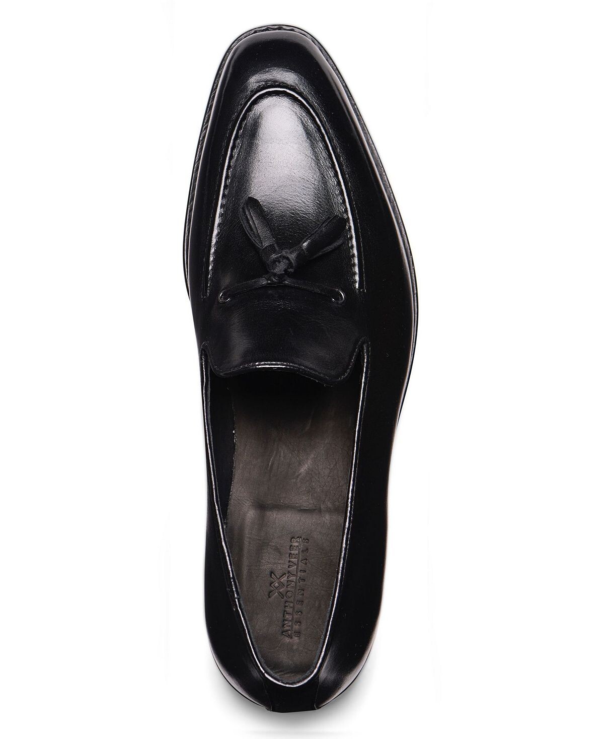 Мужские туфли kennedy tassel loafer на шнуровке goodyear Anthony Veer, черный — фото 4