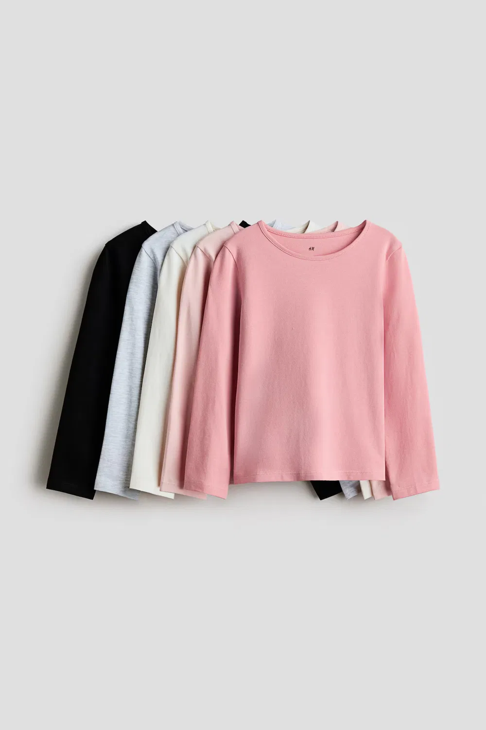Набор из 5 рубашек с длинными рукавами H&M, Mattrosa/Cremefarben