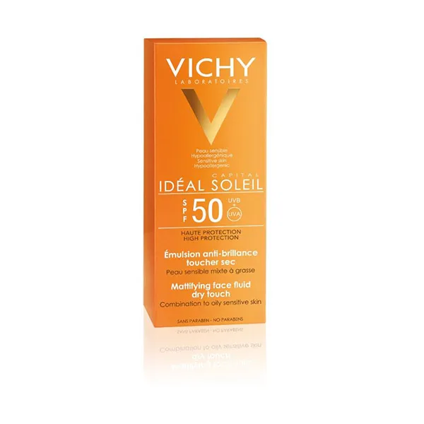 Крем для лица «Сухое прикосновение» Capital Soleil Spf50 Vichy, 50 ml — фото 2
