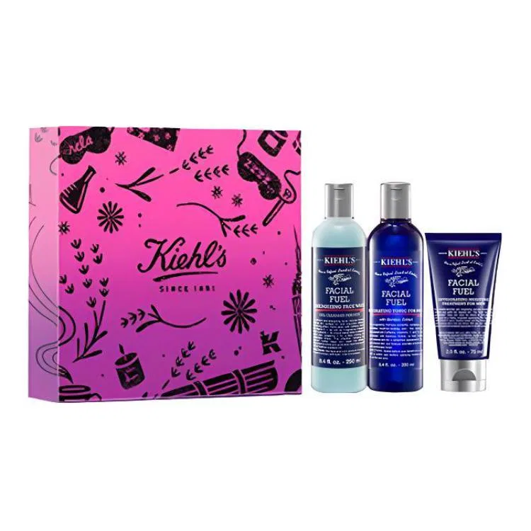 Мужской набор для ухода за кожей Kiehl's, Cleanser 250ml+Toner 250ml+Lotion 75ml