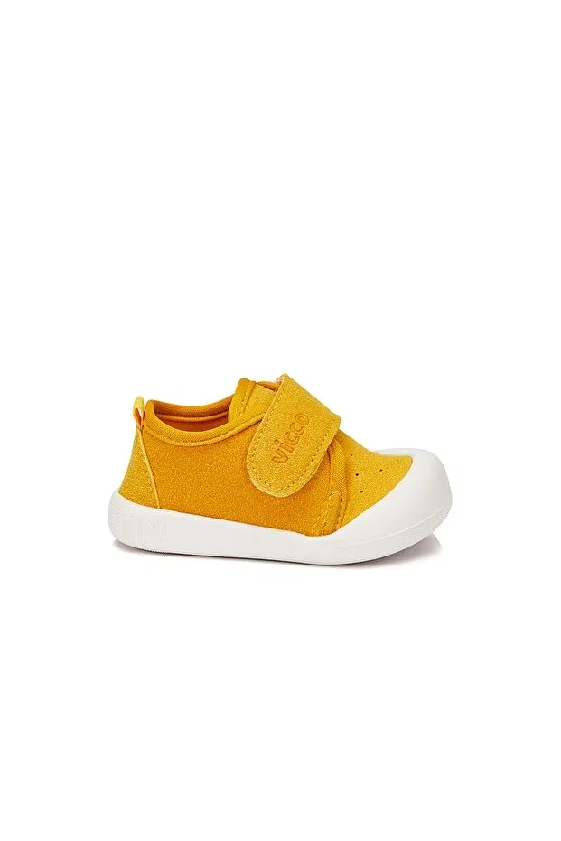 Детские кожаные ботинки на липучке Vicco, Yellow — фото 2
