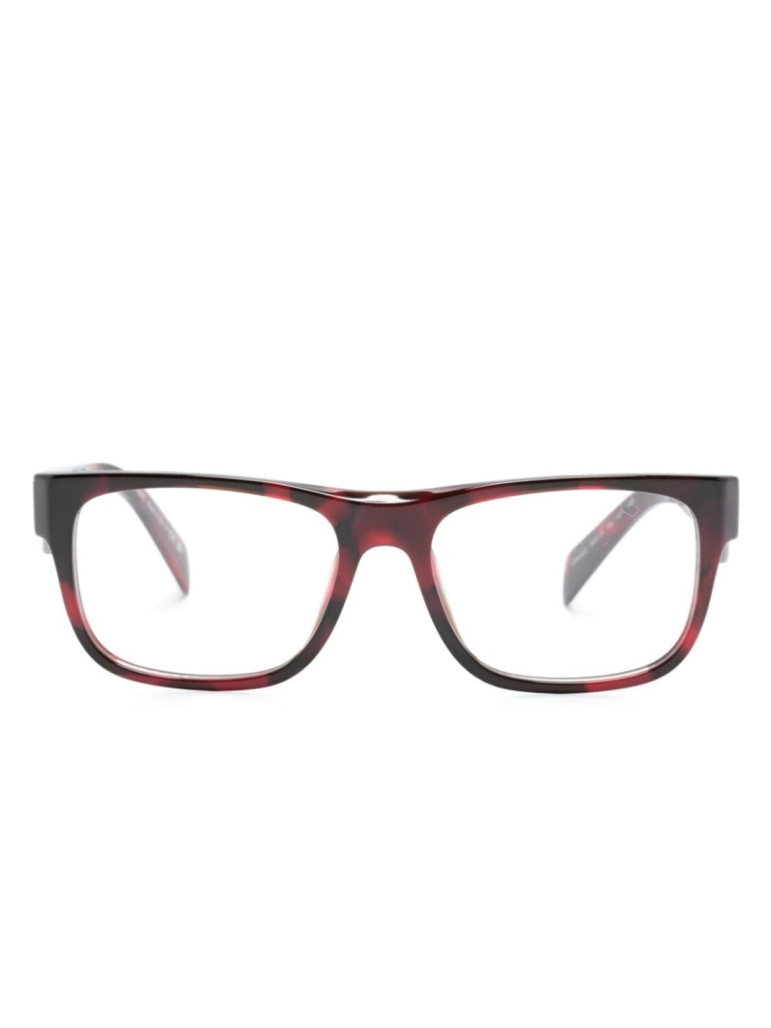 

Prada Eyewear очки в квадратной оправе черепаховой расцветки, красный