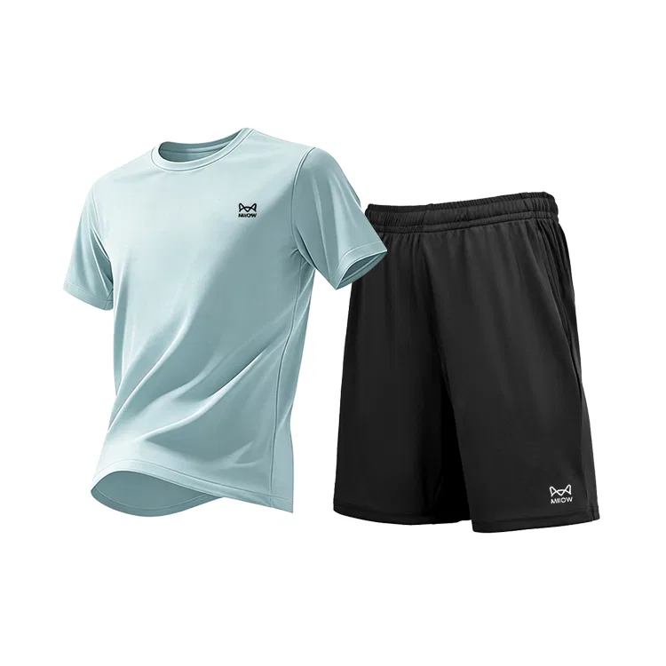 Детский спортивный комплект с быстросохнущей тканью Hainan Blue Top+Black Pants MIIOW