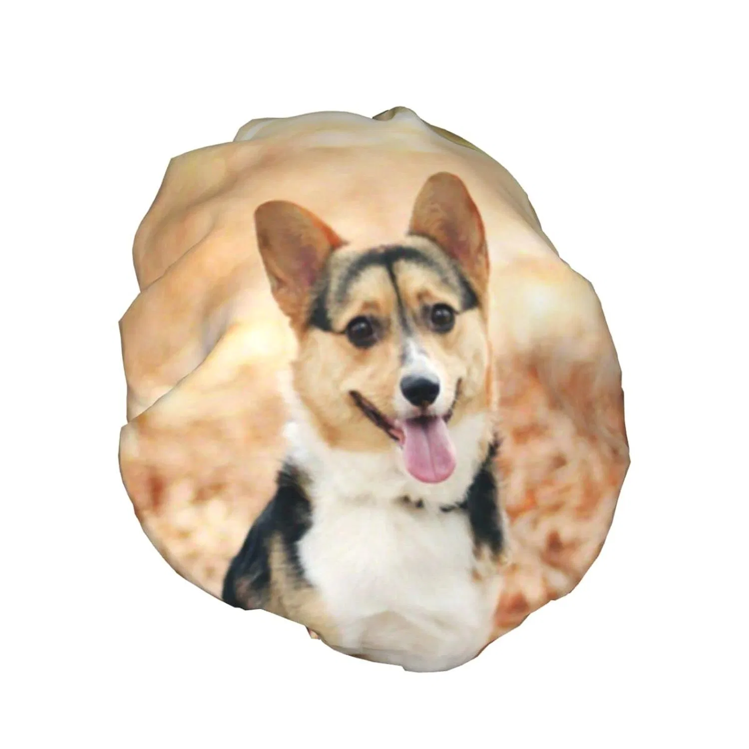 Двухслойная водонепроницаемая шапочка для душа Debou, Corgi Dog принт — фото 2