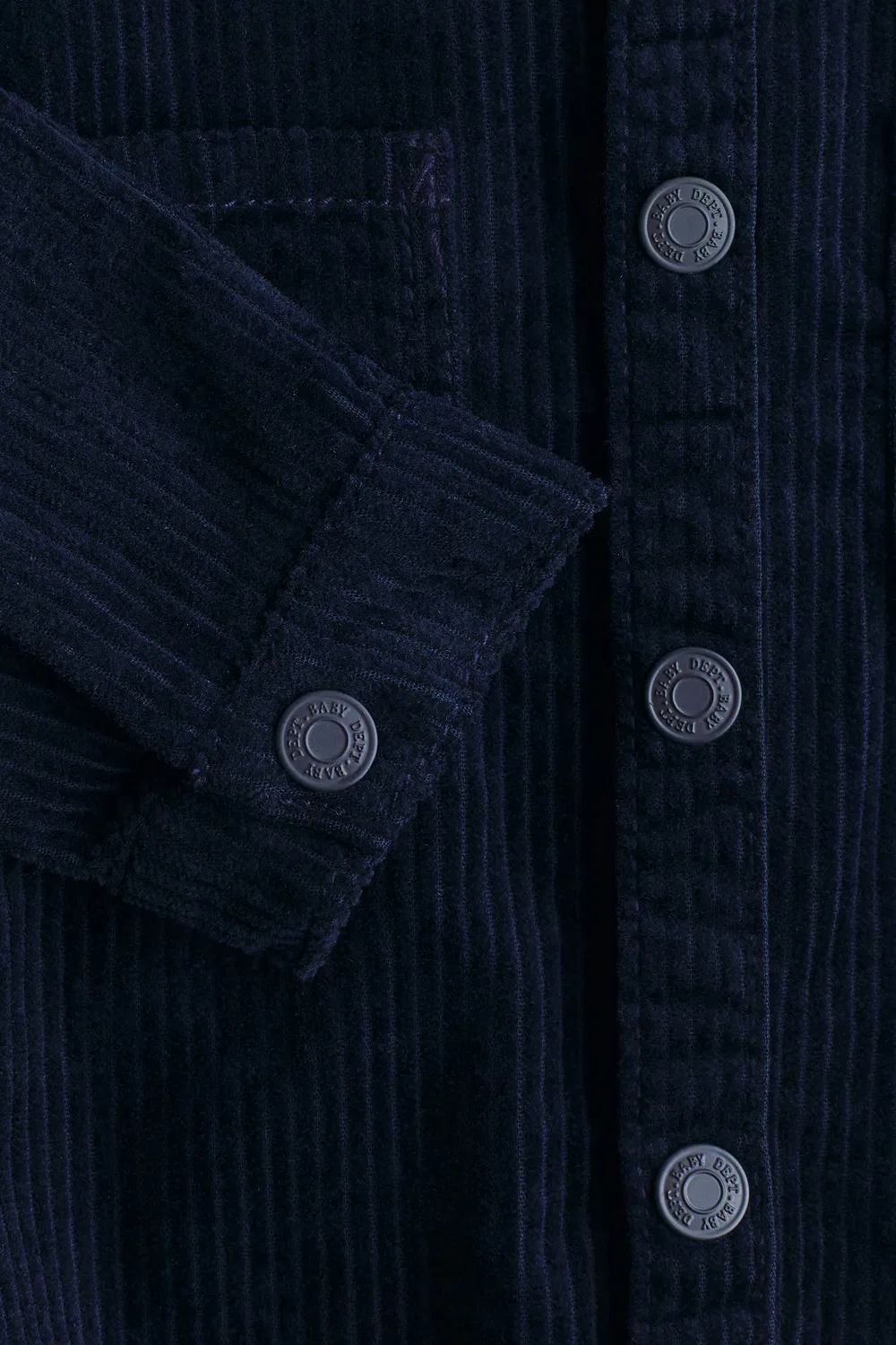 Вельветовая рубашка с узором H&M, Marineblau — фото 2