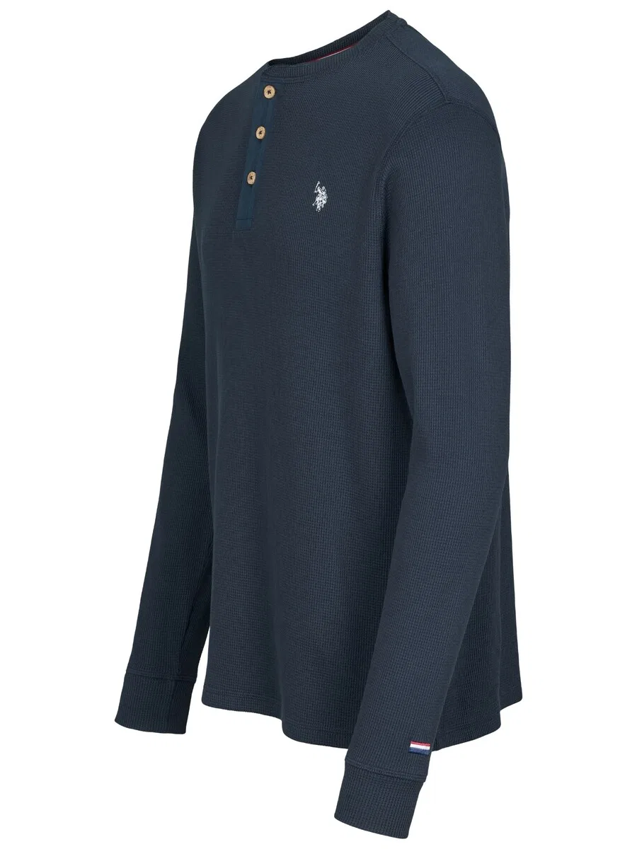 Футболка U.S. Polo Assn. 'UMRex' сапфирового цвета — фото 3