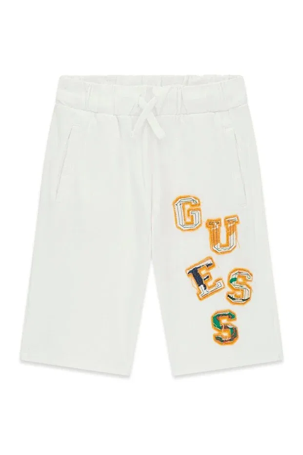 Детские шорты для мальчиков хлопковые Guess, White