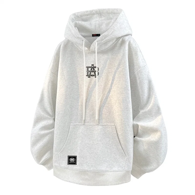 Детский худи унисекс на молнии с капюшоном BALENO, White Heather Gray