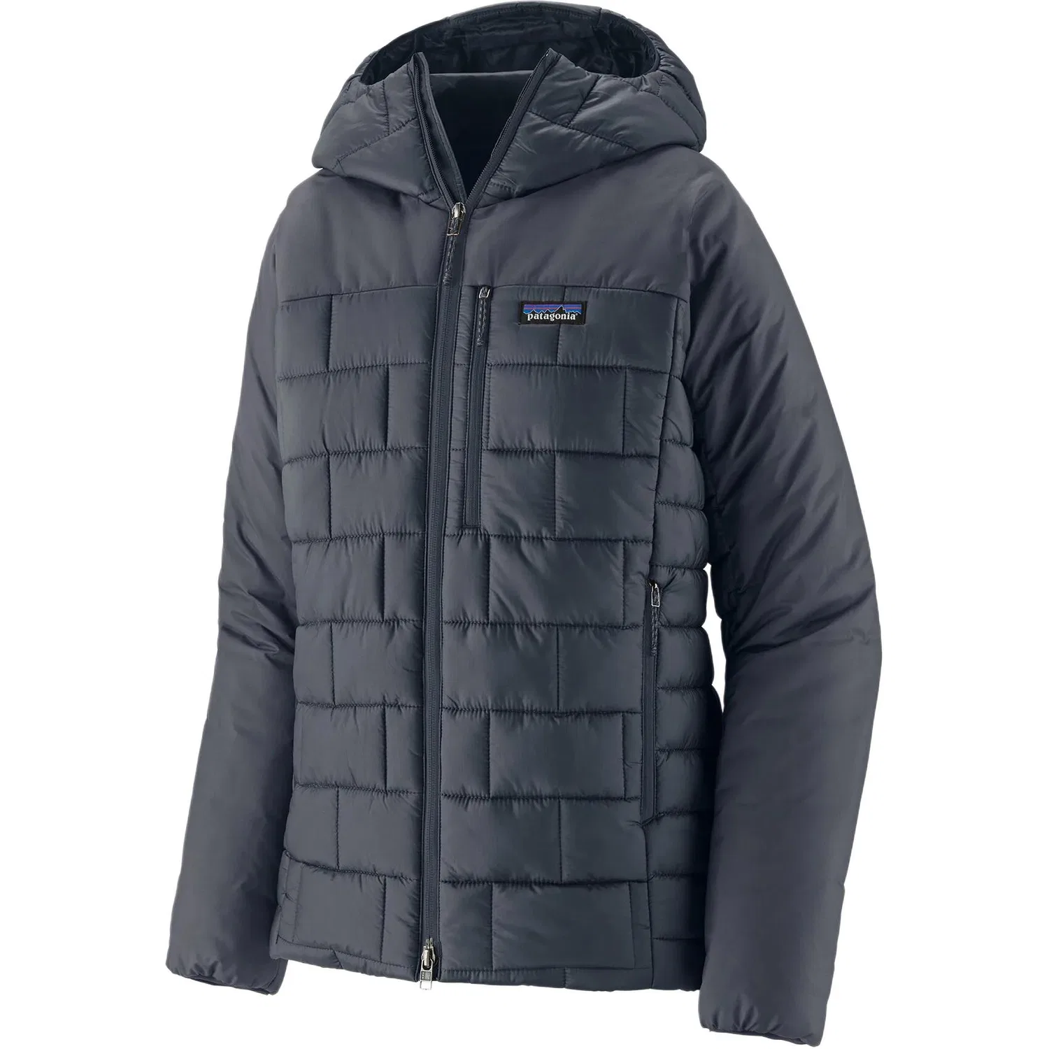 Женское стеганое пальто с капюшоном Patagonia, Smolder Blue/SMDB