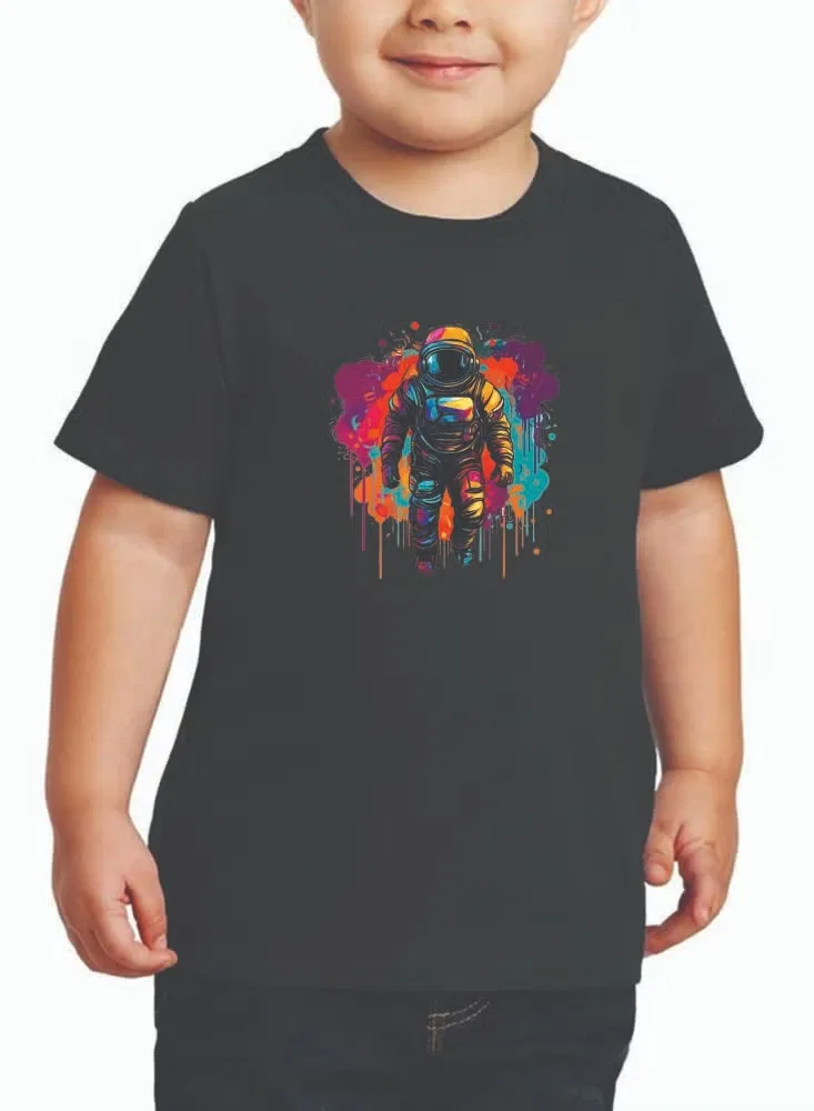 Футболка с принтом капли для мальчиков Printshop4Me, черный
