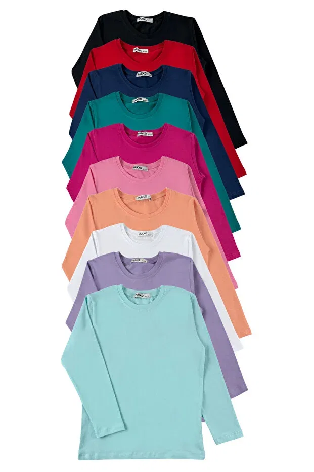 Детский комплект футболок с длинным рукавом Mk Mukko Kids, Pastel Colored