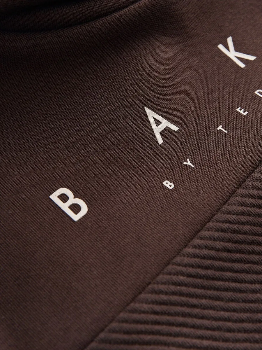 Толстовка Baker by Ted Baker коричневого цвета — фото 4