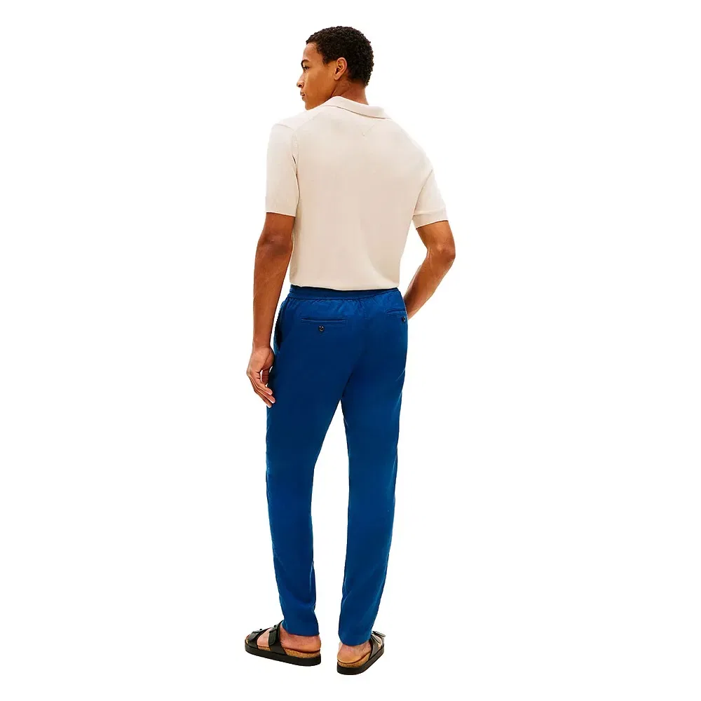 Мужские брюки-чинос с зауженным кроем Harlem Sorona Linen Tommy hilfiger, Blue — фото 2