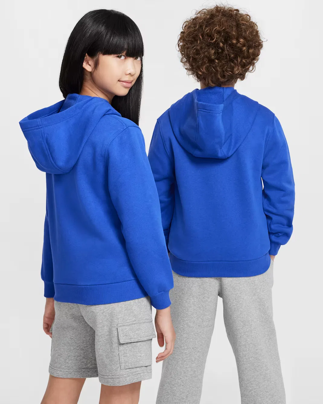 Толстовка с капюшоном для детей постарше Nike Sportswear Club Fleece, Game Royal/White — фото 2