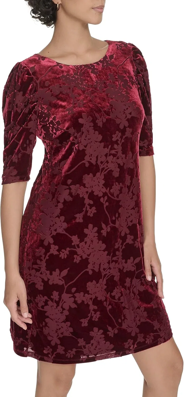 Женское платье-футляр с рукавами-фонарик Tommy Hilfiger, Beet Red — фото 3