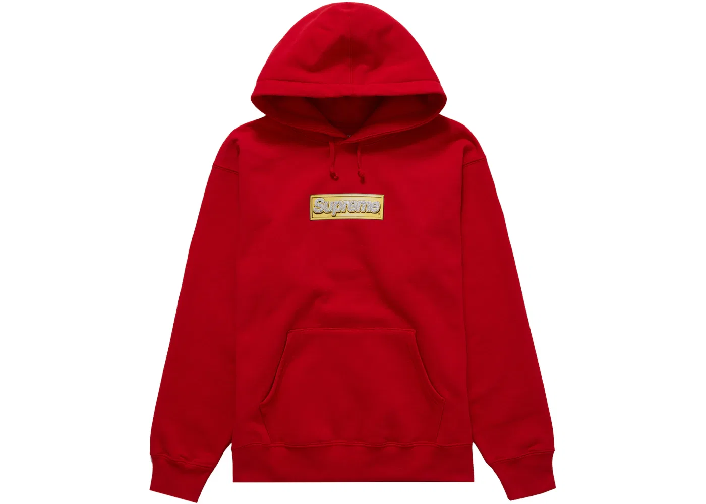 Мужская худи с принтом Bling Box Logo Supreme, Red