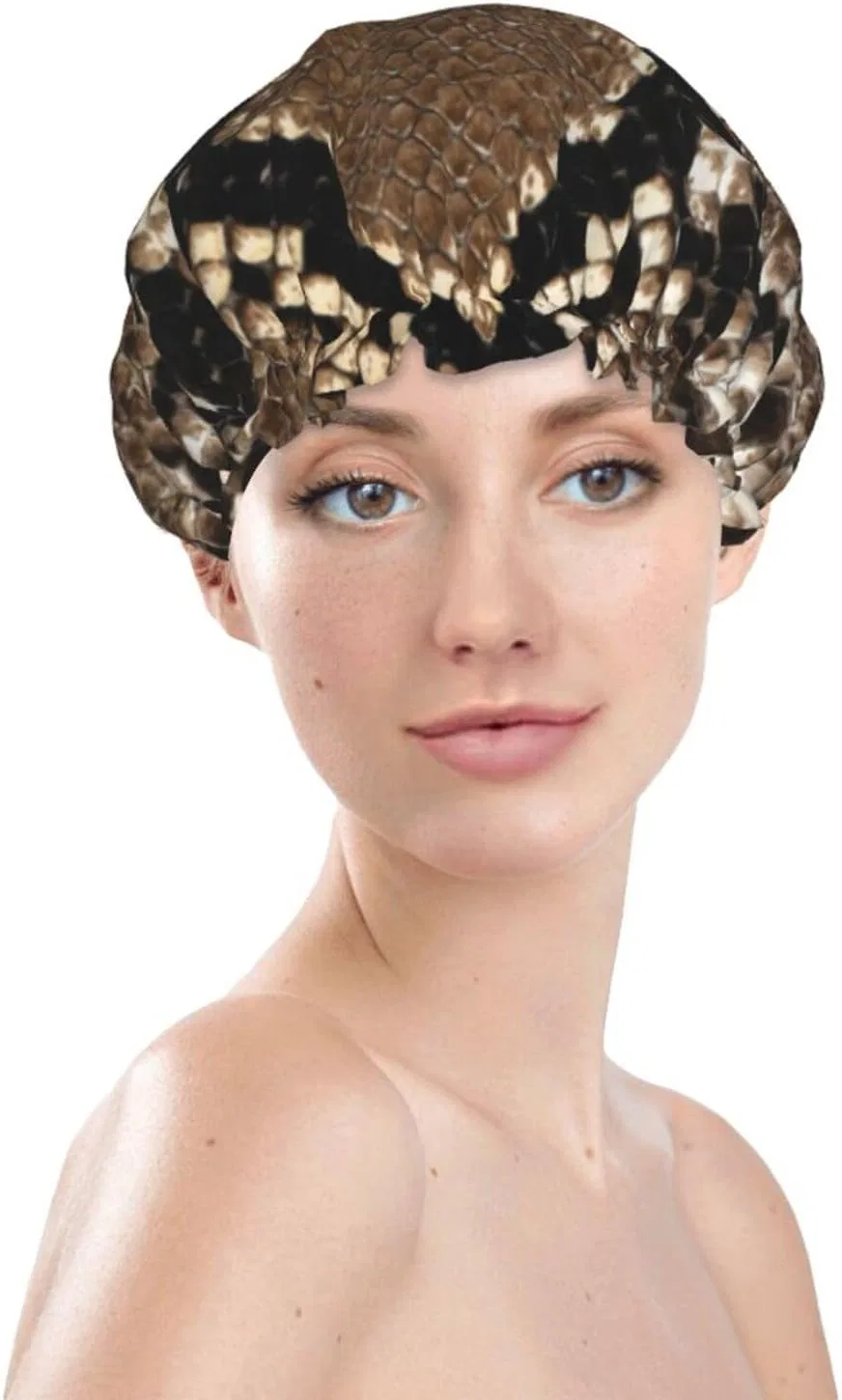 Шапочка для душа Cool Snake Skin, SFQEVHRZ, двойной слой, One Colour — фото 3
