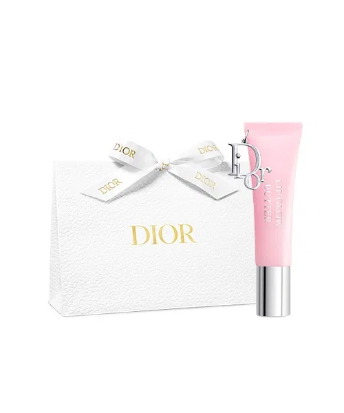 Женский бальзам для губ с перламутровым финишем, модель Lip Glow Butter DIOR, Glazed Pink
