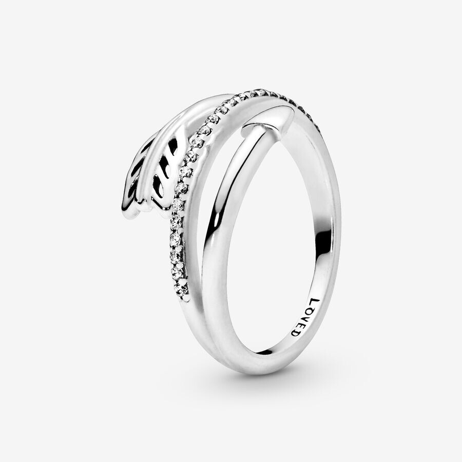 

Кольцо Pandora Moments Wrap-Around Arrow, серебро/прозрачный