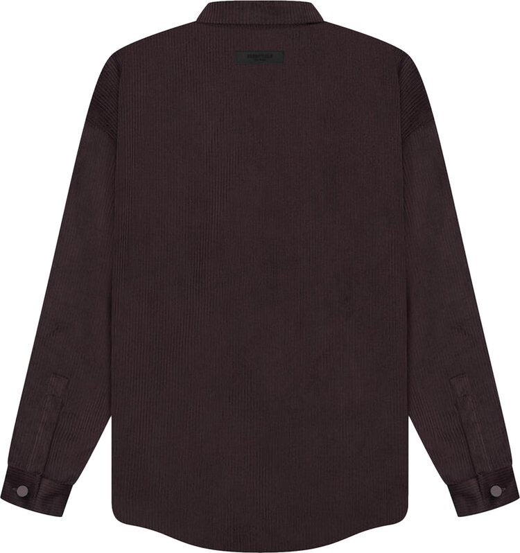 Рубашка Fear of God Essentials Corduroy Shirt Jacket 'Plum', коричневый — фото 3