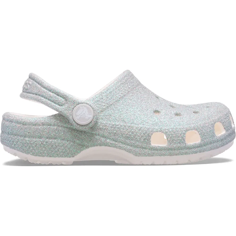 Комбинезон Crocs Classic Iridescent Glitter T, серый — фото 3