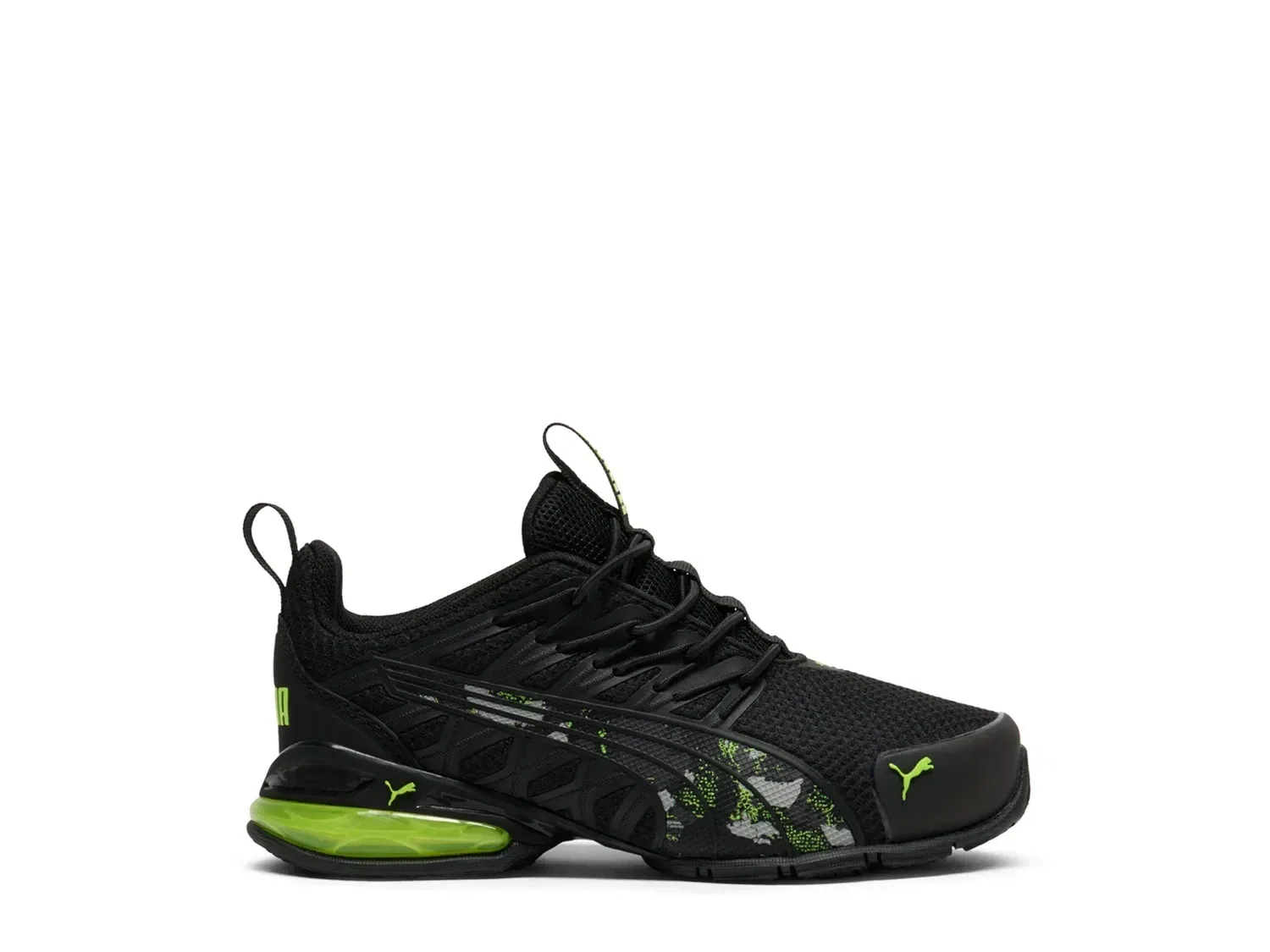 Кроссовки Voltaic Evo для мальчиков, PUMA, черно-зеленые