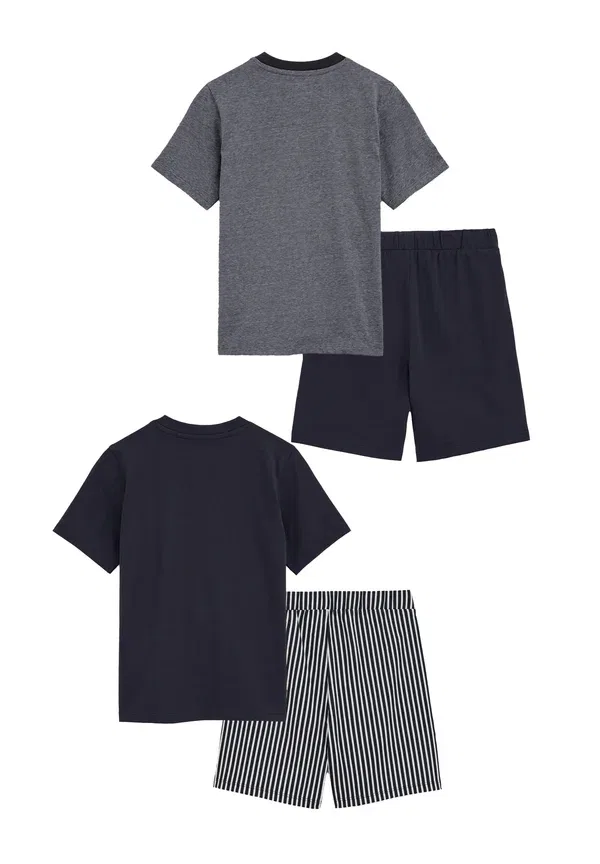 Комплект пижамы из 2 предметов, хлопок, полоска, We Fashion, dark blue, темно-синий — фото 2