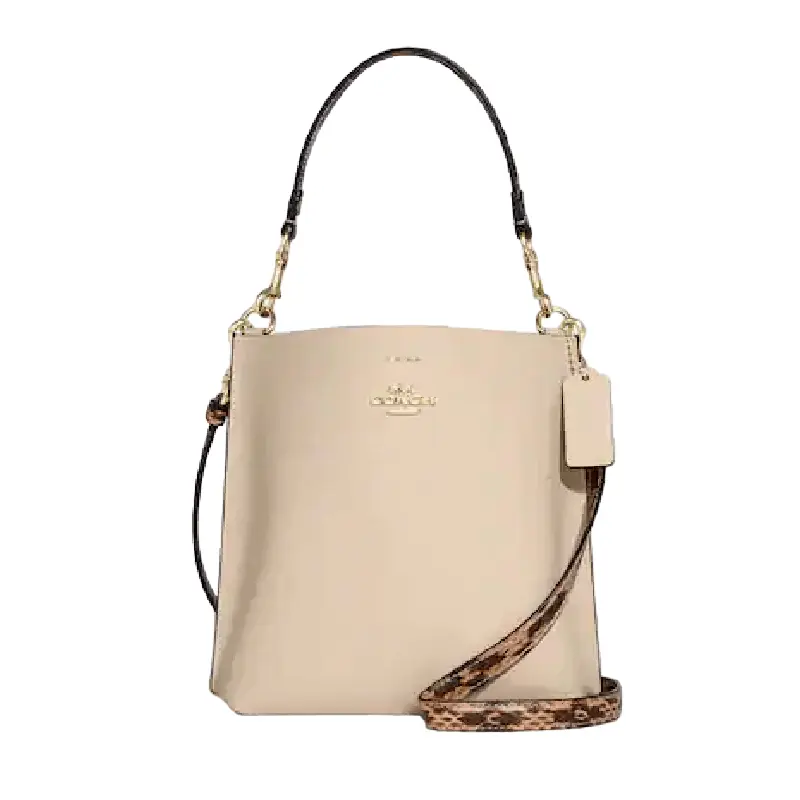 

Сумка Coach Mollie Bucket Bag 22, бежевый