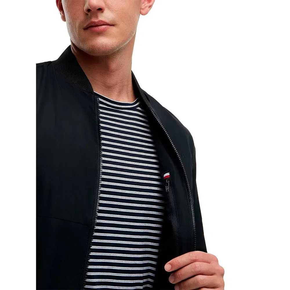 Мужская куртка-бомбер с водоотталкивающей отделкой Tommy hilfiger, Black — фото 3