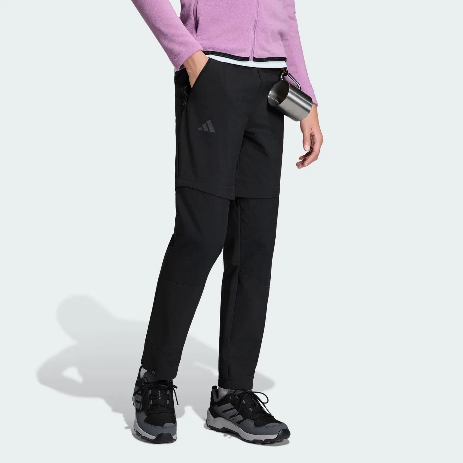 Детские штаны-трансформеры с технологией Clima365 Terrex Multi CLIMA365 Kids Zip-off Hose, Adidas, Schwarz
