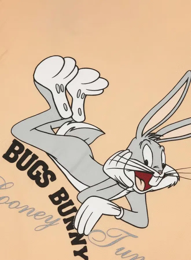 Футболка с принтом Looney Tunes, персиковый — фото 3