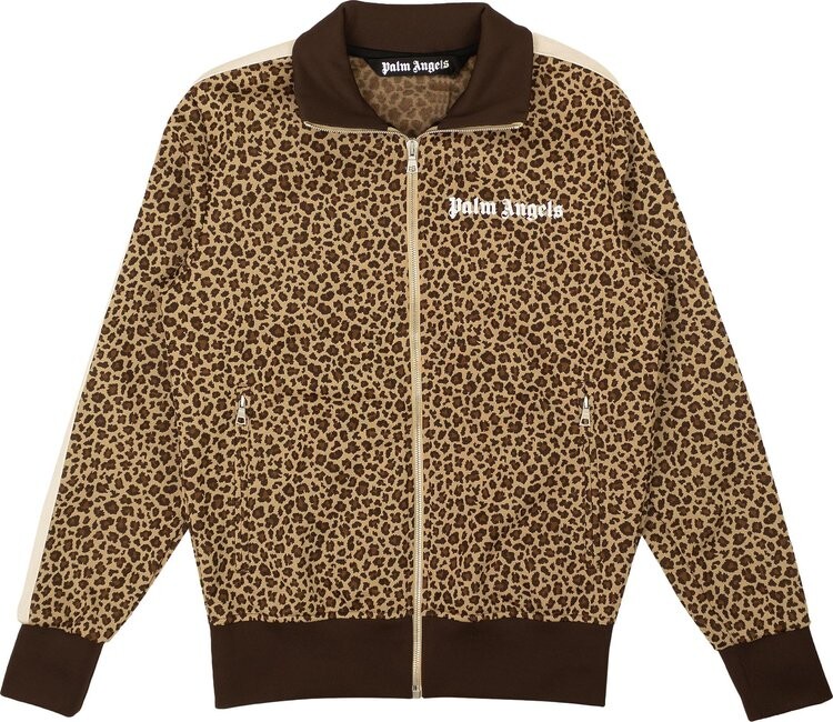 

Куртка Palm Angels Leopard Jacquard Track Jacket 'Beige/Off White', коричневый