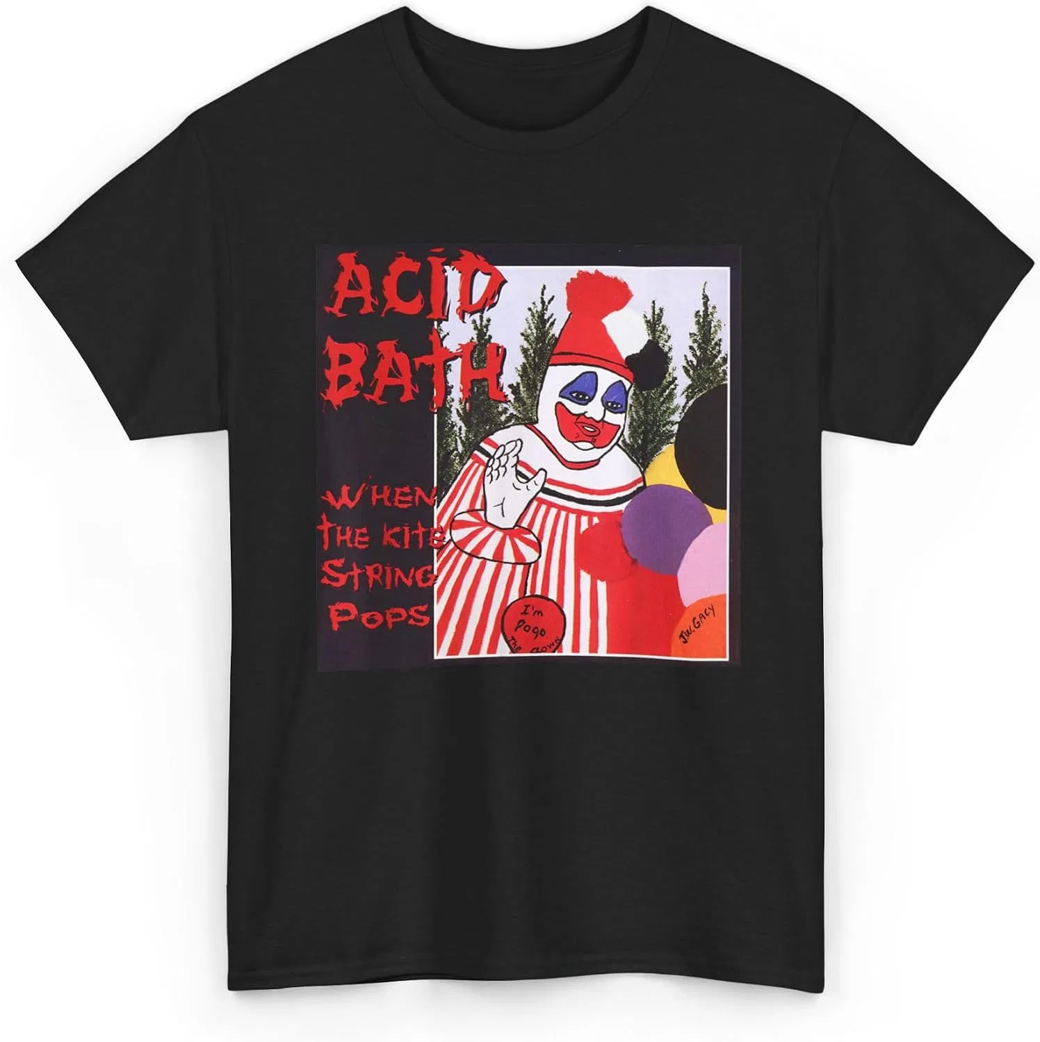 Мужская футболка с принтом Acid Bath When The Kite String Pops, чёрный