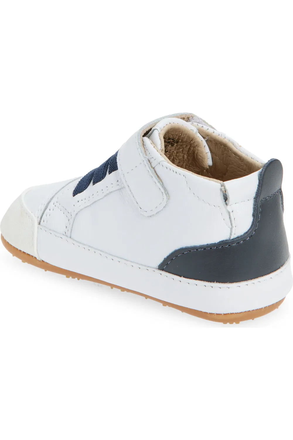 Детские кроссовки на регулируемой липучке Platinum Bub OLD SOLES, Snow/Navy/Navy — фото 2