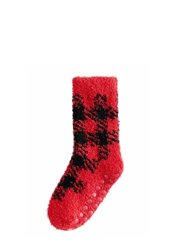 Брюки из полиэстера Cosy 2 pack Next red/grey checkerboard, серый — фото 2