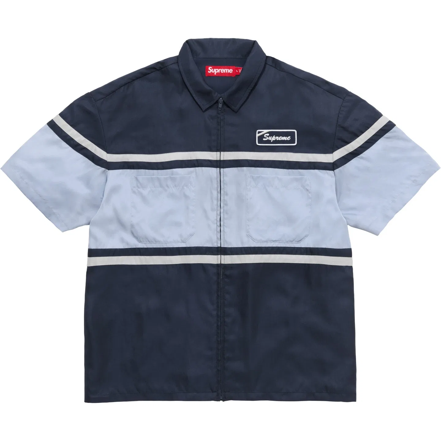Детская рубашка с воротником Морской Синий/Темно-синий Supreme, Marine Blue/Navy