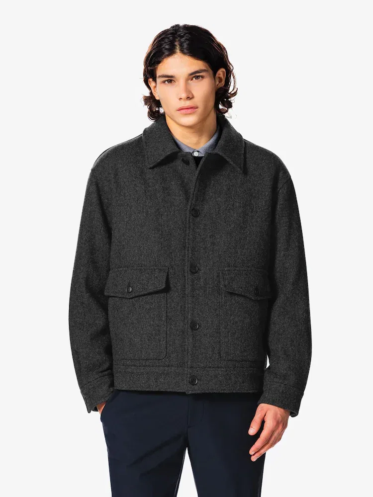 Утепленная куртка из шерсти, модель Drizzler LACOSTE