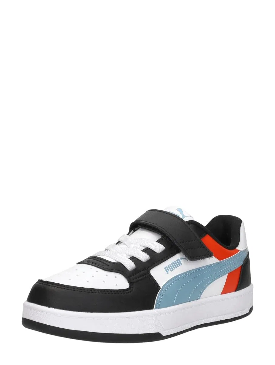 Детские кроссовки для мальчиков Caven Velcro Pre-school PUMA, Block White Cool Blue Black — фото 4