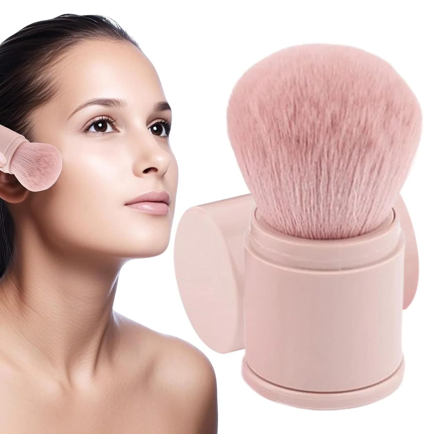 Пудровая кисть, втягивающаяся, Generisch, Розовая
