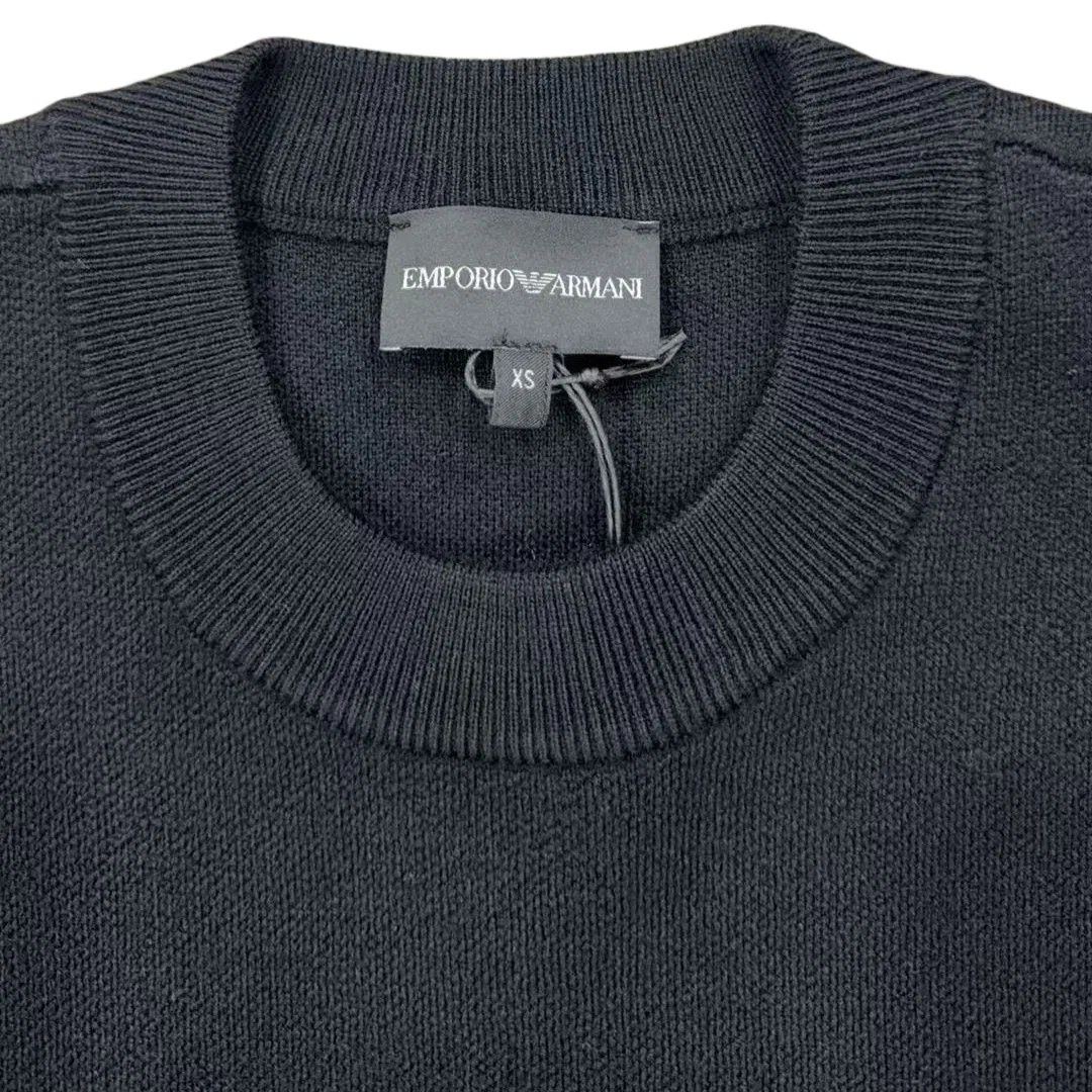 Свитер мужской с круглым вырезом, Emporio Armani, Black — фото 3