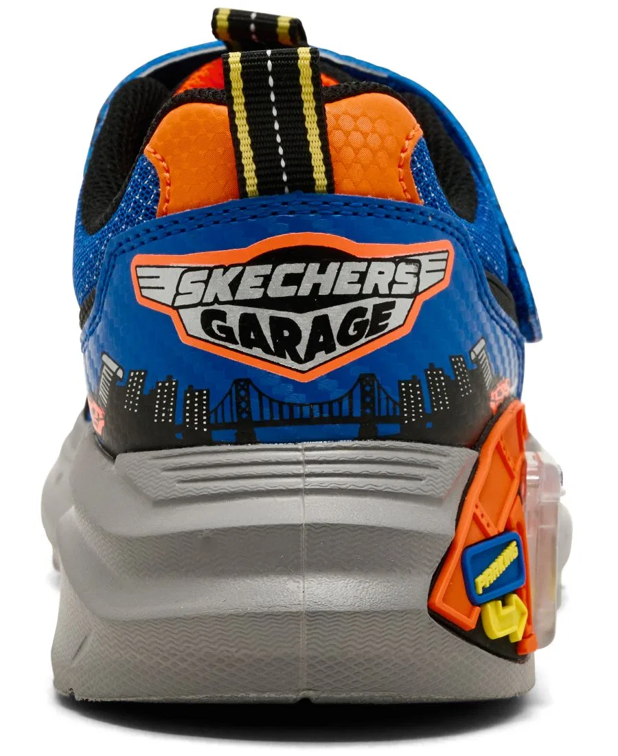 Кроссовки Skechers Little Kids Garage Casual Sneakers, Blue Black — фото 4